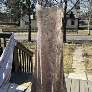 Rachel Zoe Mauve Velvet Slip Midi Dress